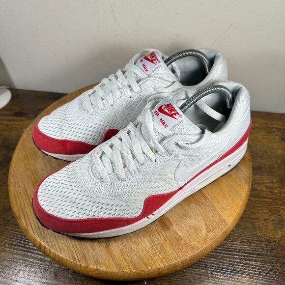 Nike Air Max 1 EM White Red Shoe Sneakers Men\'s Size‎ 11.5 554718-161 main image 6